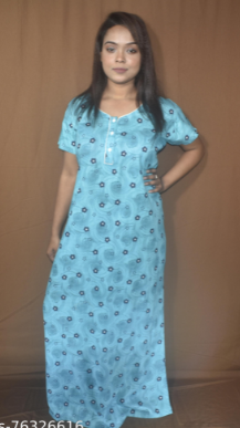 BDROX Cotton Sky Allen Maxi Nighty