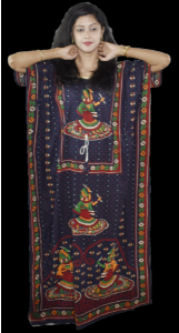 BDROX Gujri Dancing Girl Printed Blue Kaftan Nighty_Amazon#BDROX54GKMW_B_Meesho#pal0rUd_