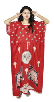 BDROX indonesian fabric red kaftan elephant printed inside round_meesho#BFINRF00000000008_Amazon#BDROX55IKRE_R