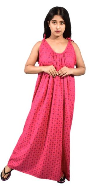 BDROX Cotton Red Maxi Nighty_Meesho#690058098