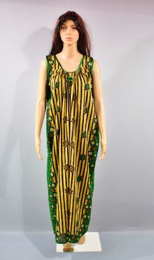 BDROX Cotton Green Maxi Nighty