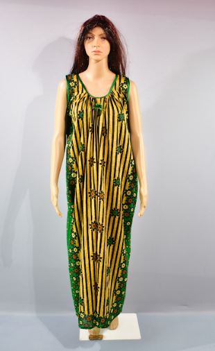 BDROX Cotton Green Maxi Nighty