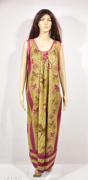 BDROX Cotton Pink Maxi Nighty MEESHO_MBFCNPF0000000092