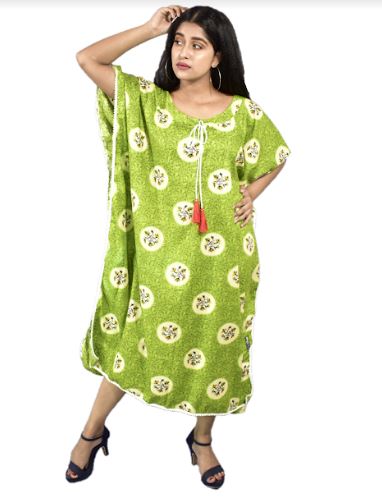BDROX Green Kaftan Nighty