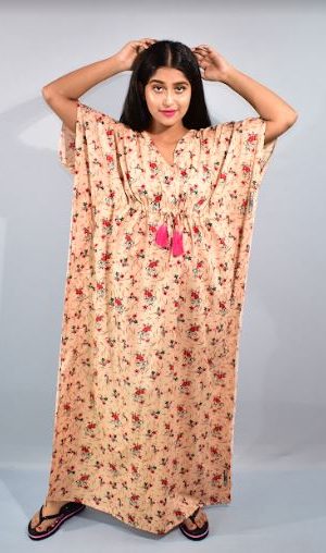 BDROX Grey Red Kaftan Nighty_MBFCNMF0000000091