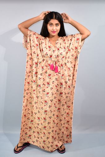 BDROX Grey Red Kaftan Nighty_MBFCNMF0000000091