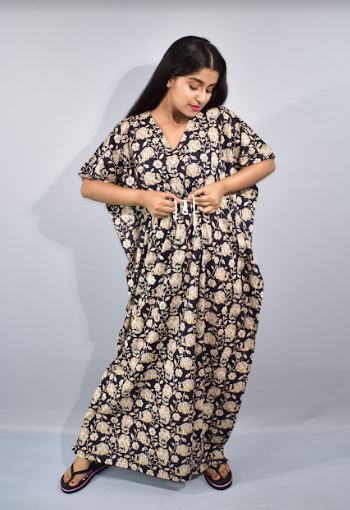 BDROX Blue Kaftan Nighty