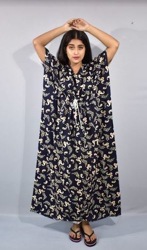 BDROX Blue Kaftan Nighty