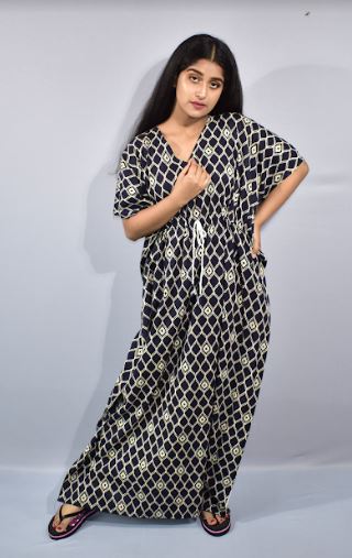 BDROX Blue Kaftan Nighty