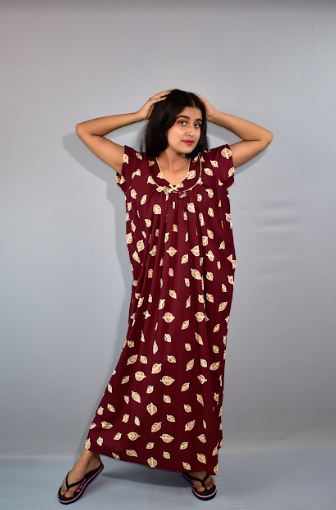 BDROX Maroon Maxi Nightymeesho_BFCNMF00000000126