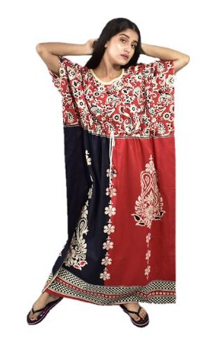 BDROX Indonesiya Red Black Kaftan Nighty_amazon#BFCNPF00000000259_BFGNRF00000000616