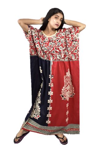 BDROX Indonesiya Red Black Kaftan Nighty_amazon#BFCNPF00000000259_BFGNRF00000000616