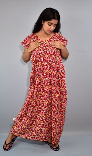 BDROX Red Maxi Nighty
