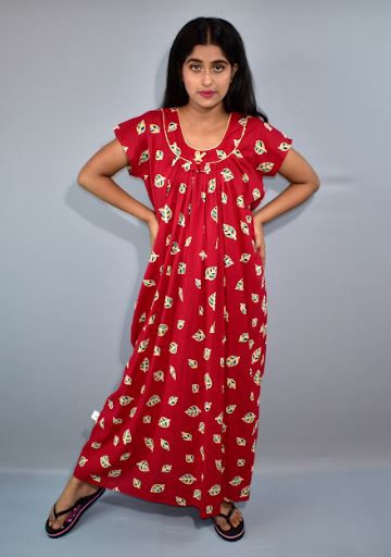 BDROX Red Maxi Nighty