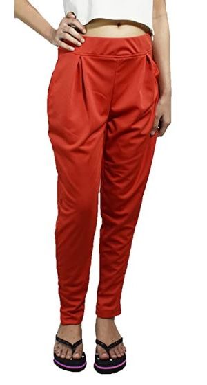 WOMEN RED PANT L