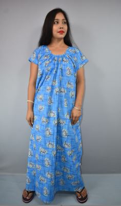 BDROX Dull Cotton Maxi Nighty