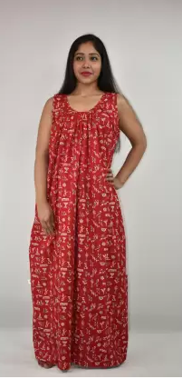 BDROX Indonesian Red Kaftan Nighty