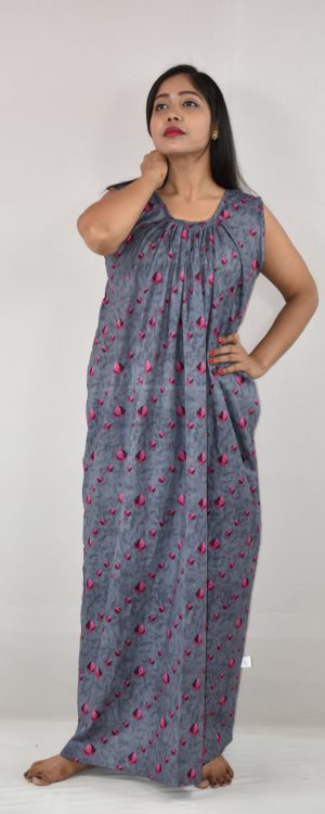 Steel Cotton Maxi Nighty