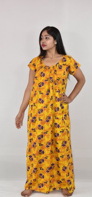 Yellow maxi nighty