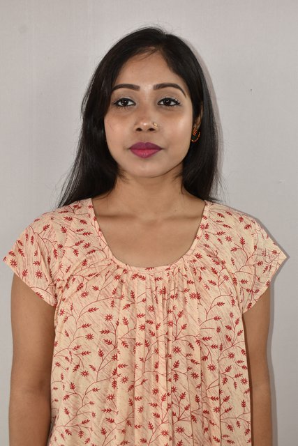 White & Red Maxi Nighty