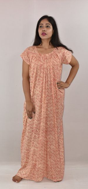 White & Red Maxi Nighty