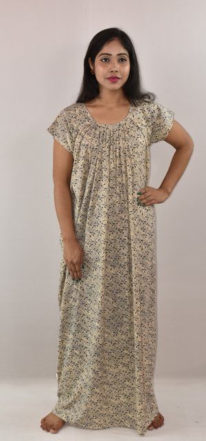 White & Black Maxi Nighty