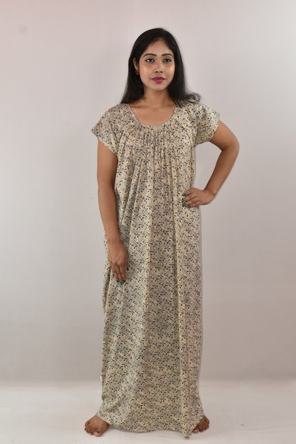 White & Black Maxi Nighty