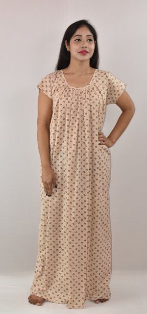 White & Black Maxi Nighty