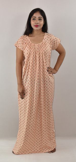 White & Red Maxi Nighty