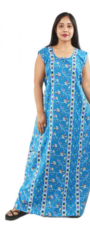 Yellow Pure Cotton Square Neck Pleated Sleeve