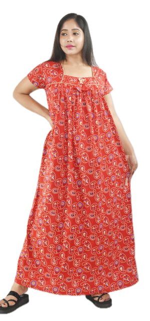 Red Square Neck Short Sleeve with chord