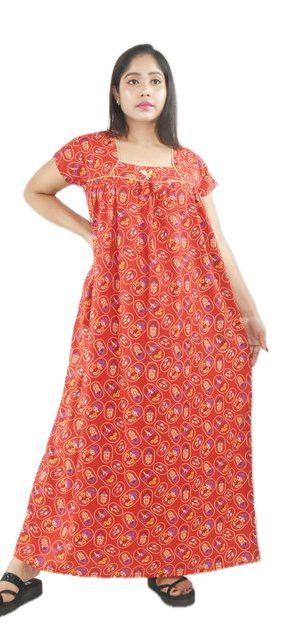 Red Square Neck Short Sleeve with chord