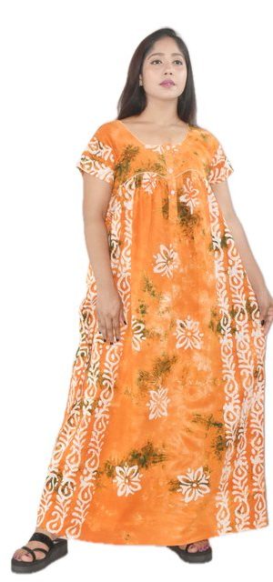 Yellow Pure cotton Round Neck Chord With Front Button