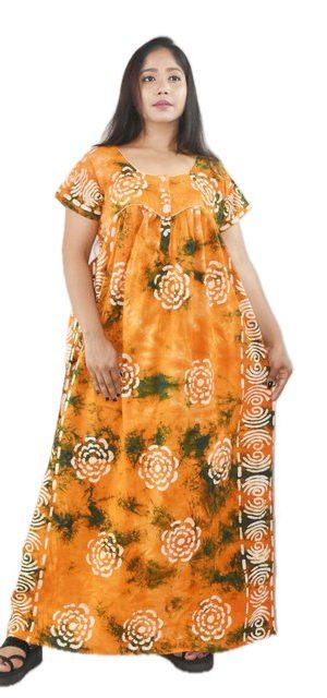 Yellow Pure cotton Round Neck Chord With Front Button