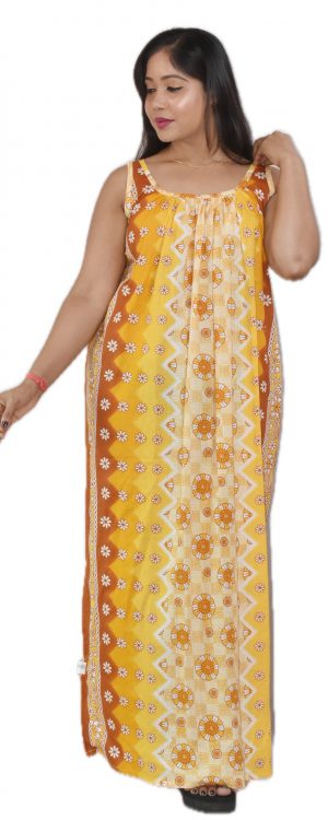 Yellow Round Neck Narrow Sleeve