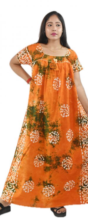 Yellow Square Neck Chord With Short Sleeve