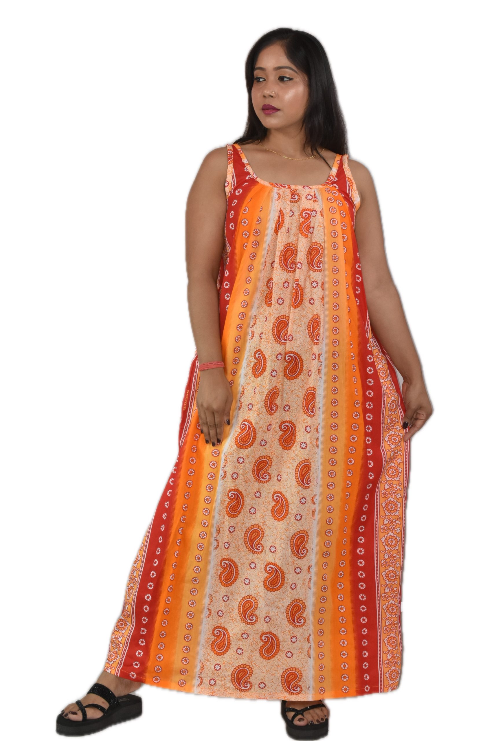 Yellow Round Neck Narrow Sleeve